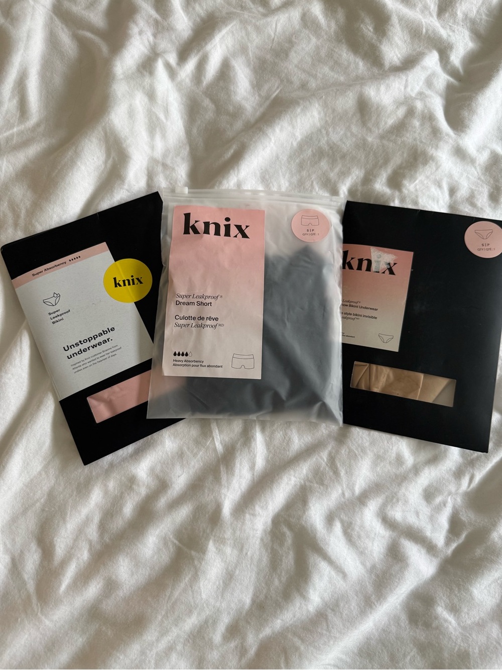 3 Pack Knix Period Panties Small Variety